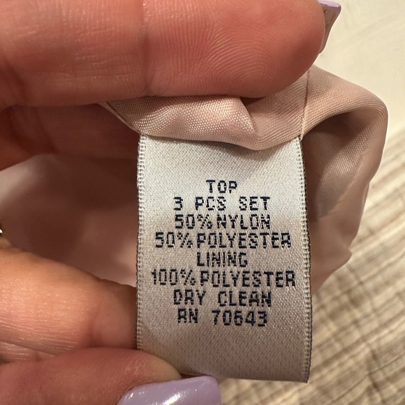 Jessica Howard 3-Piece Set Skirt Suit Blush Pink Floral 12P - Picture 9 of 16